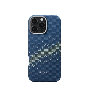 Pitaka 觸感編織保護殼 8211 芳綸纖維銀河系配色 8211 iPhone 16 Pro 適用