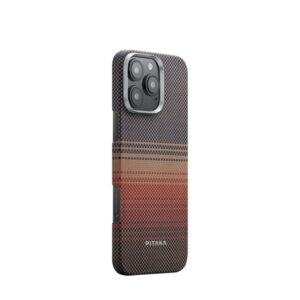 Pitaka 觸感編織保護殼 8211 芳綸纖維 Sunset 8211 iPhone 16 Pro 適用