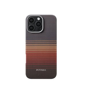 Pitaka 觸感編織保護殼 8211 芳綸纖維 Sunset 8211 iPhone 16 Pro 適用