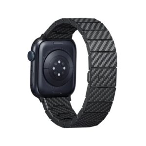 Pitaka 碳纖維手錶帶 8211 碳纖維黑色 適用於 Apple Watch Series 9-1 SE and Ultra 2Ultra