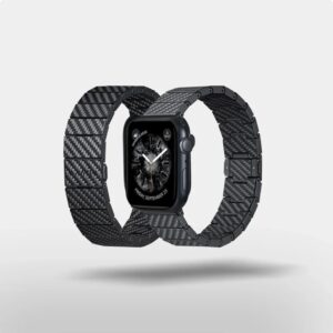 Pitaka 碳纖維手錶帶 8211 碳纖維黑色 適用於 Apple Watch Series 9-1 SE and Ultra 2Ultra