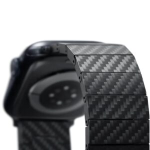 Pitaka 碳纖維手錶帶 8211 碳纖維黑色 適用於 Apple Watch Series 9-1 SE and Ultra 2Ultra