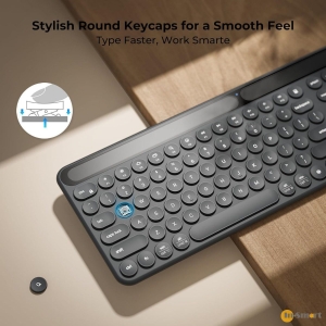 iClever IC-BK60 光能藍牙無線鍵盤 全尺寸設計 靜音  Mac Windows iOS Android 手提電腦
