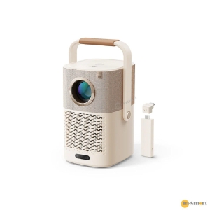 Yaber T2 PLUS 隨身室內室外投影機 支援 4K 影像 內置充電電池 JBL 認証 16W 立體聲揚聲器 杜比音訊支援 450 ANSI 流明 原生 1080P Google TV
