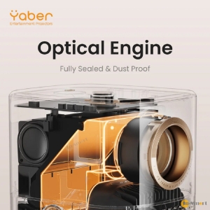 Yaber T2 PLUS 隨身室內室外投影機 支援 4K 影像 內置充電電池 JBL 認証 16W 立體聲揚聲器 杜比音訊支援 450 ANSI 流明 原生 1080P Google TV