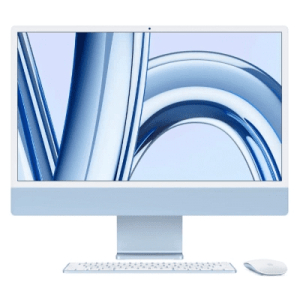 iMac 24" Retina 4.5K M3/8GB/256GB/10-Core GPU 一體式桌上型電腦 藍色 MQRQ3ZP/A