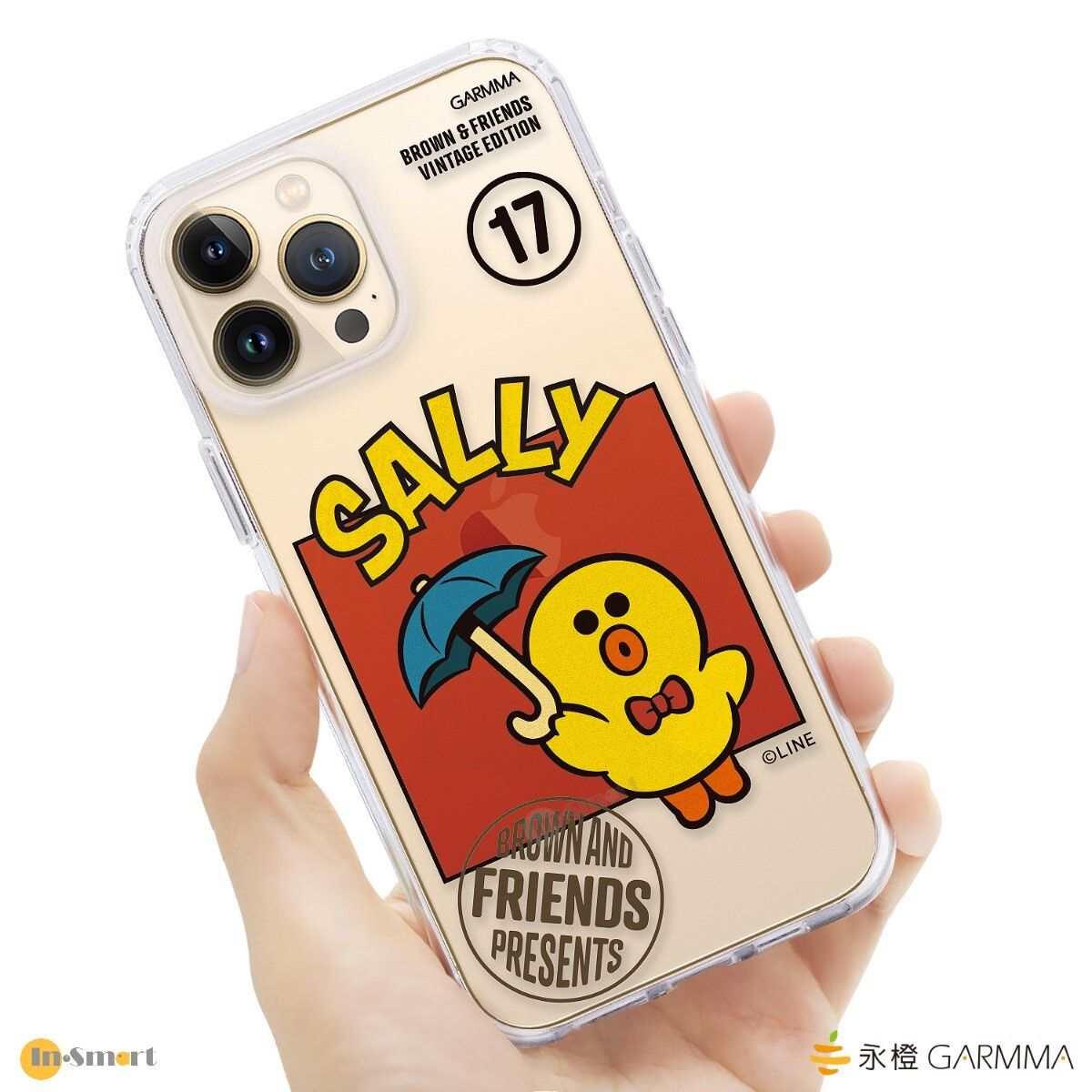 GARMMA Line Friends iPhone 13 保護套 復古系列 8211 一套4個 夥伴 熊大 兔兔 莎莉