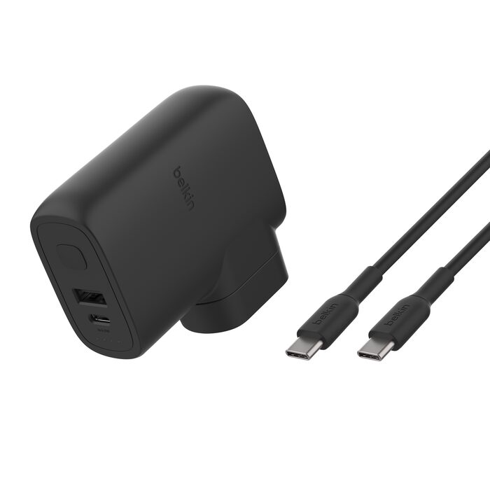 Belkin 8211 BoostCharge 混合式家用充電器 25W 行動電源 5K 旅行適配器套件 BPZ003BT1MBK-B6