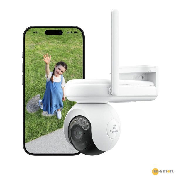REOLINK – Altas PT Ultra 4K 超高清室內/室外真無線防盜網絡攝錄機; IP65 防水; 內置電池; Wi-Fi 6 雙頻無線; 360度雲台; AI 智能追蹤; 全彩色夜視