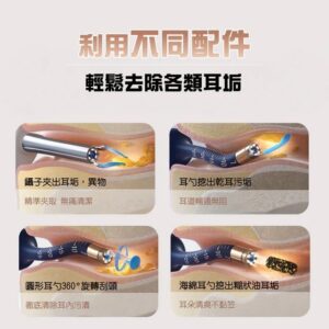 bebird 多功能彎曲定型掏耳棒 無線智能可視採耳棒 耳挖 耳道清潔棒 耳勺藍色 I35R
