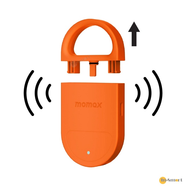 MOMAX – PinBuzz 可充電防盜個人警報器 Find my 全球定位器 防丟器 防狼器 實時追踪物品 精準定位 APPLE FIND MY 認證 AirTag BR17 - Image 4