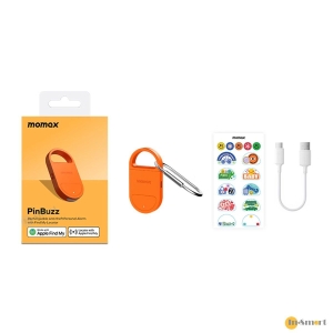 MOMAX PinBuzz 可充電防盜個人警報器 Find my 全球定位器 防丟器 防狼器 實時追踪物品 精準定位 APPLE FIND MY 認證 AirTag BR17