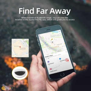 Mangotek StarTag Find my 全球定位器 防丟器 實時追踪物品 精準定位 APPLE FIND MY 認證 AirTag 大小