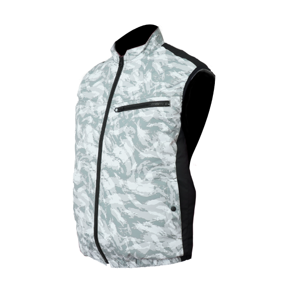 THANKO – Cooling Vest 4 可穿戴冷卻背心冷藏服4代 - 迷彩白色 3L | 3秒極速降溫 降溫達-19度 | 風扇背心 | 風扇外套 | 製冷背心 | 冷風背心 TKCV25S-3L-SW - Image 2