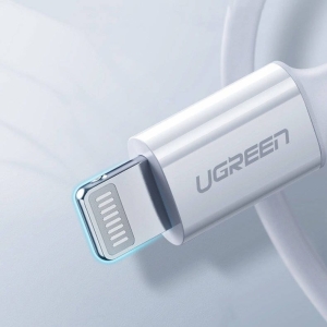 Ugreen USB-C Lightning MFi 3A iPhone iPad 快速充電數據傳輸 2米 白色  US171  60749