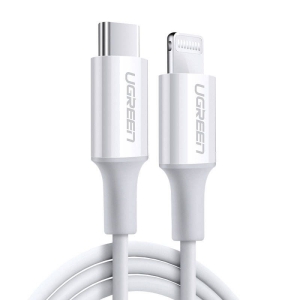 Ugreen USB-C Lightning MFi 3A iPhone iPad 快速充電數據傳輸 2米 白色  US171  60749