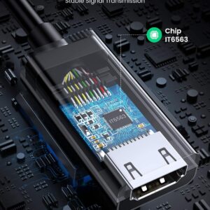 UGREEN 8211 DisplayPort 公 轉 HDMI 母 1080p 60Hz 轉接器 25cm  MM137  70694