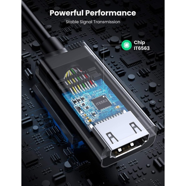 Ugreen - DisplayPort (公) 轉 HDMI (母) 1080p 60Hz 轉接器 25cm | MM137 / 70694 - Image 6
