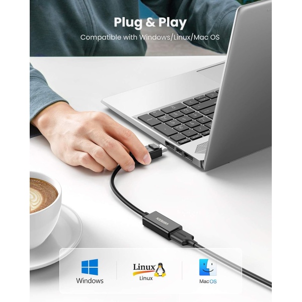 Ugreen - DisplayPort (公) 轉 HDMI (母) 1080p 60Hz 轉接器 25cm | MM137 / 70694 - Image 2