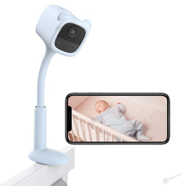 Ezviz – BM1 真無線袖珍磁吸電池嬰兒竉物智能攝錄機 IPCAM 食物級矽膠 哭泣檢測 主動安撫音樂播放