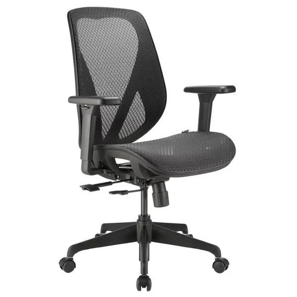 i-Rocks T16 人體工學網椅 (黑色)(GC-T16BK)(未包安裝費) - Image 2