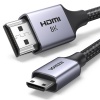 Ugreen - Mini HDMI 轉 HDMI 2.1 動態 HDR 8K 60Hz 電纜 1米 | HD163 / 15514