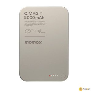 MOMAX 8211 鈦色 QMag X 5000mAh 超薄磁吸流動電源 8211 第二代 3C CCC 認證 IP116AE
