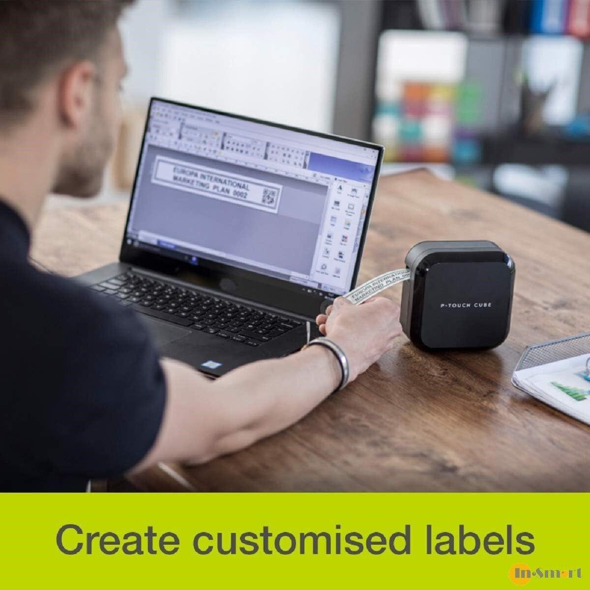 Alternative view of BROTHER - PT-P710BT 日系便攜標籤機; 手機/電腦兩用; 內附充電鋰電池; 自動裁刀; TZe 護貝標籤帶 (3.5-24mm); 藍牙無線連接; USB 有線連接; 每秒 20 毫米高速打印