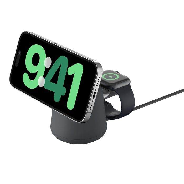 Belkin – BoostCharge Pro MagSafe 15W 2合1無線快速充電底座 Charcoal (WIZ020BTH36) - Image 4