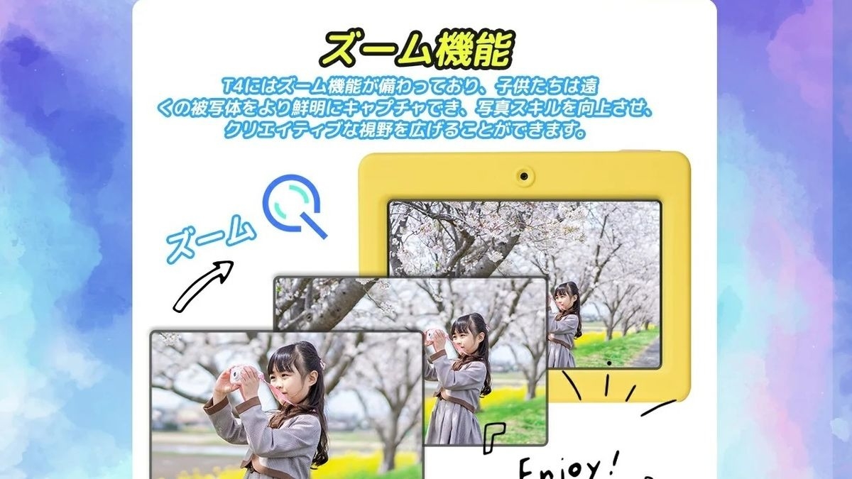 VisionKids 兒童相機 高清觸控螢幕 HappiCAMU T4 兒童攝影相機玩具相機數位相機 粉紅色