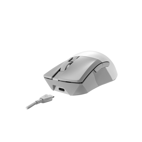 ASUS 華碩 ROG Gladius III Wireless AimPoint 無線電競滑鼠 (白色) - Image 3