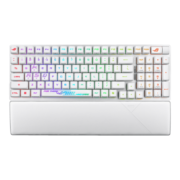 ASUS 華碩 ROG Strix Scope II 96 Wireless RX 光學紅軸機械式鍵盤 (白色) - Image 3