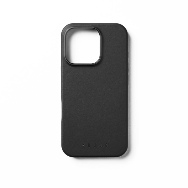 MUJJO - 全皮套手機殼兼容MagSafe適用於iPhone 16 Pro - 黑色