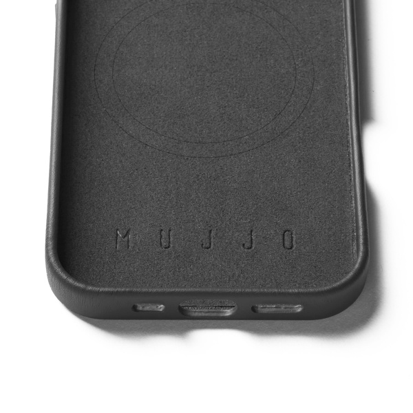 MUJJO - 全皮套手機殼兼容MagSafe適用於iPhone 16 Pro - 黑色 - Image 5