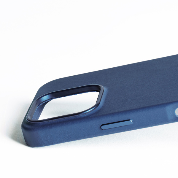 MUJJO - 全皮套手機殼兼容MagSafe適用於iPhone 16 Pro - 藍色 - Image 3
