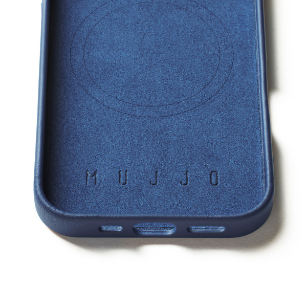 MUJJO - 全皮套手機殼兼容MagSafe適用於iPhone 16 Pro - 藍色 - Image 4