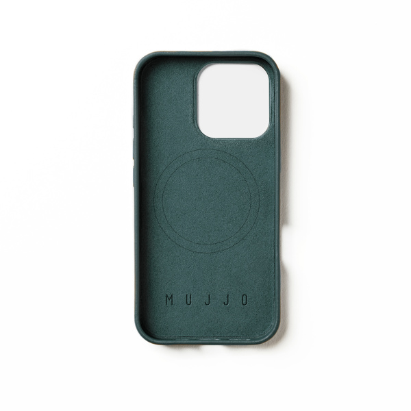 MUJJO - 全皮套手機殼兼容MagSafe適用於iPhone 16 Pro - Livid Green - Image 2