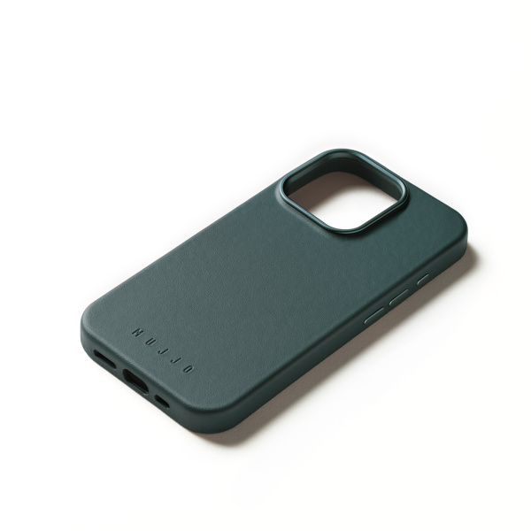 MUJJO - 全皮套手機殼兼容MagSafe適用於iPhone 16 Pro - Livid Green - Image 3