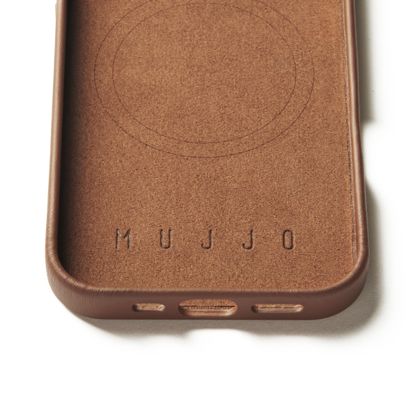 MUJJO - 全皮套手機殼兼容MagSafe適用於iPhone 16 Pro - 啡色 - Image 5