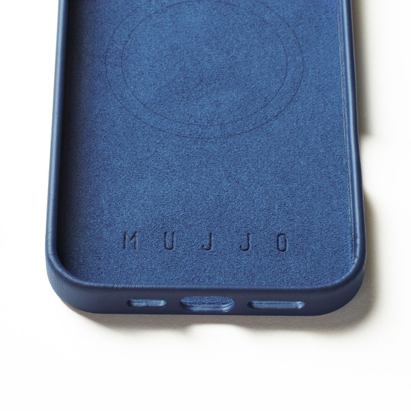 MUJJO - 全皮套手機殼兼容MagSafe適用於iPhone 16 Pro Max - 藍色 - Image 5