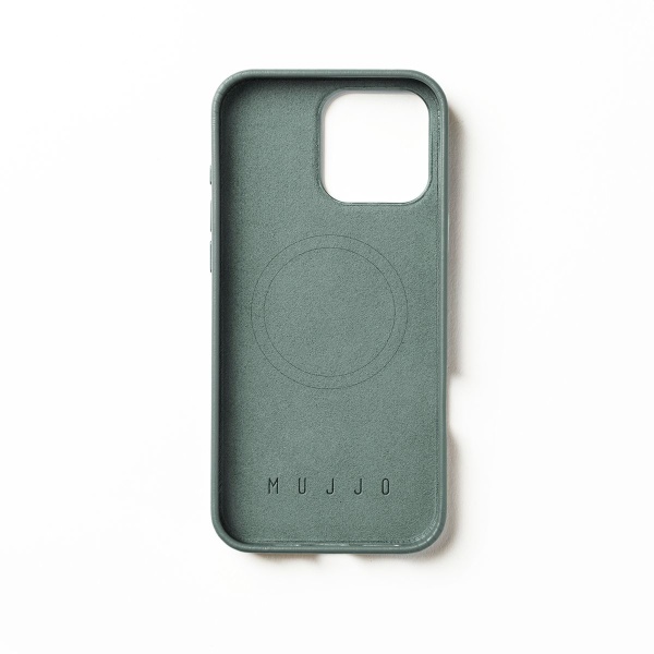 MUJJO - 全皮套手機殼兼容MagSafe適用於iPhone 16 Pro Max - 煙燻綠 - Image 2