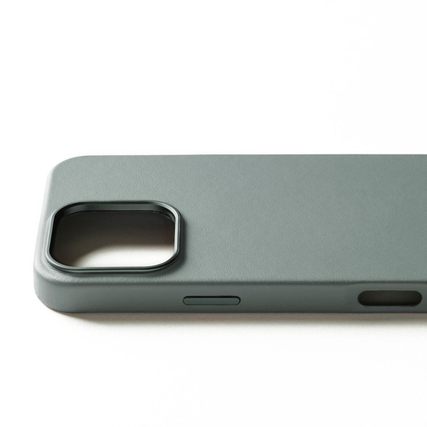 MUJJO - 全皮套手機殼兼容MagSafe適用於iPhone 16 Pro Max - 煙燻綠 - Image 5