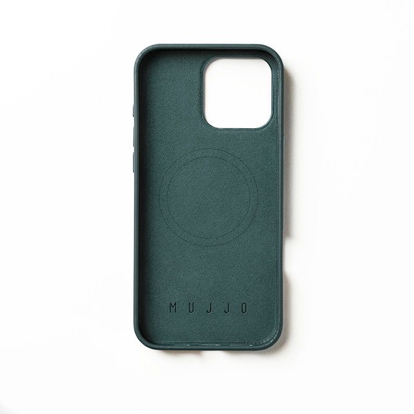 MUJJO - 全皮套手機殼兼容MagSafe適用於iPhone 16 Pro Max - Livid Green - Image 2