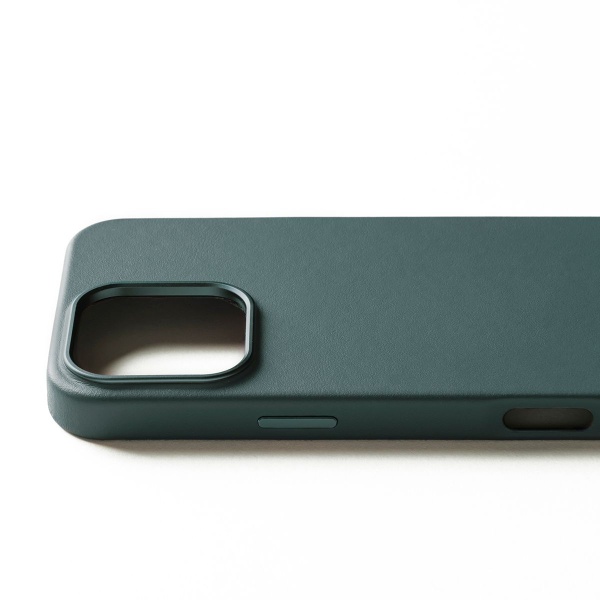 MUJJO - 全皮套手機殼兼容MagSafe適用於iPhone 16 Pro Max - Livid Green - Image 4