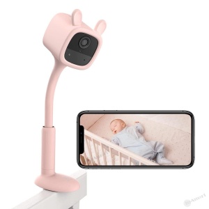 Ezviz – BM1 真無線袖珍磁吸電池嬰兒竉物智能攝錄機 IPCAM 食物級矽膠 哭泣檢測 主動安撫音樂播放 粉紅色
