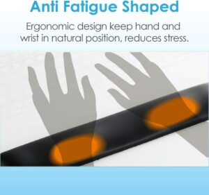 ELECOM palm rest FITTIO系列 舒適小型手腕墊長款黑色