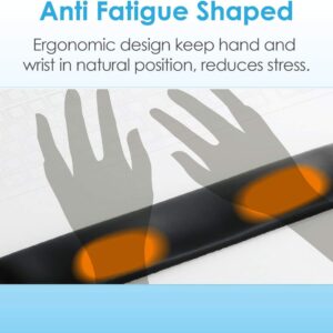 ELECOM  palm rest FITTIO系列 舒適小型手腕墊長款黑色