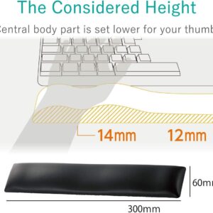 ELECOM  palm rest FITTIO系列 舒適小型手腕墊長款黑色