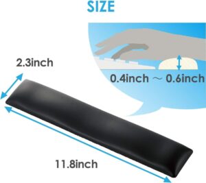 ELECOM palm rest FITTIO系列 舒適小型手腕墊長款黑色