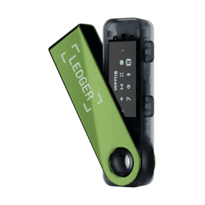 LEDGER - NANO S PLUS 冷錢包 手指錢包 Bitcoin Wallet 比特幣 離線錢包｜升級版 可保管最多100項資產 - 電鍍綠色